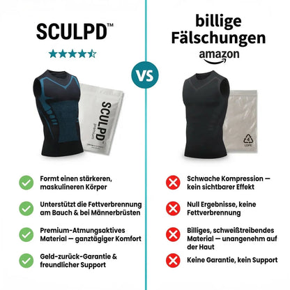 SCULPD™ 4.0 — Diskrete Slim-Weste für Männer